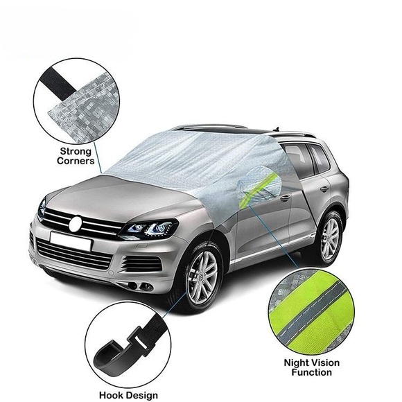 Car Snow Covers for Windshield and Side Mirrors Non Woven Aluminium Covers - Picture 3 of 8